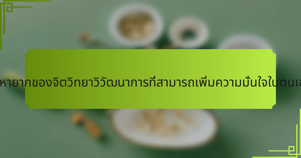 คุณลักษณะที่หายากของจิตวิทยาวิวัฒนาการที่สามารถเพิ่มความมั่นใจในตนเองมีอะไรบ้าง?